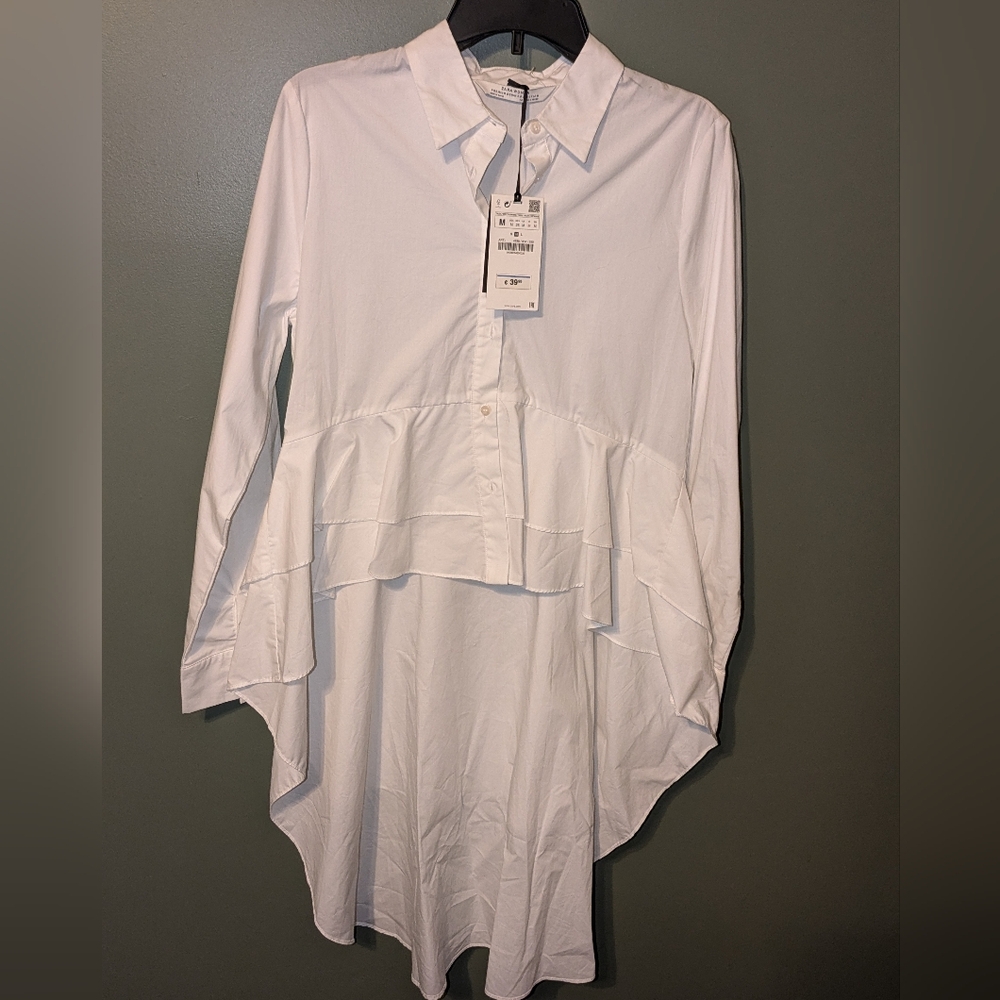 Zara Tuxedo Top Medium